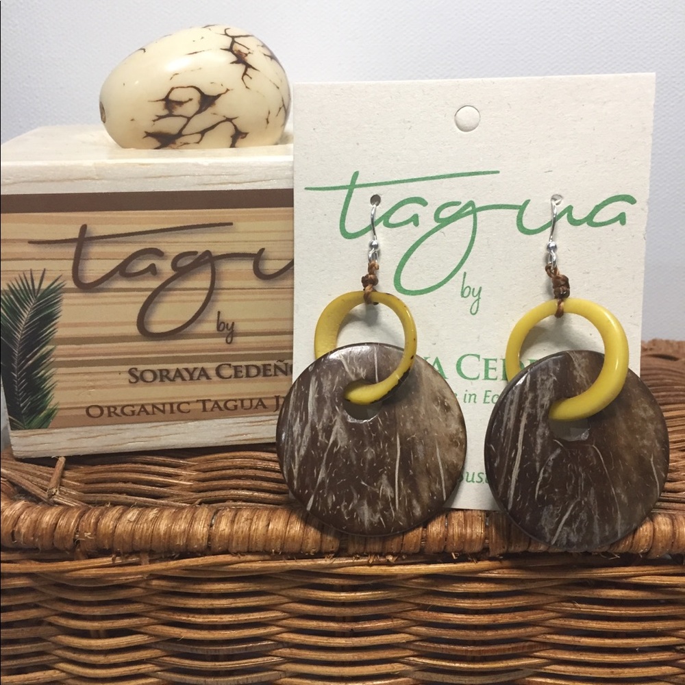 Tagua Nut Earrings